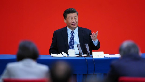 Opting for a message of unity: Chinese President Xi Jinping.