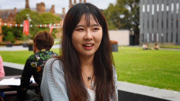 Jie Mao, an international student at Sydney Uni, says her parents would  not have helped her if she had chosen a lower-ranked university.