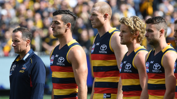 Don Pyke with the Crows at last year's grand final.