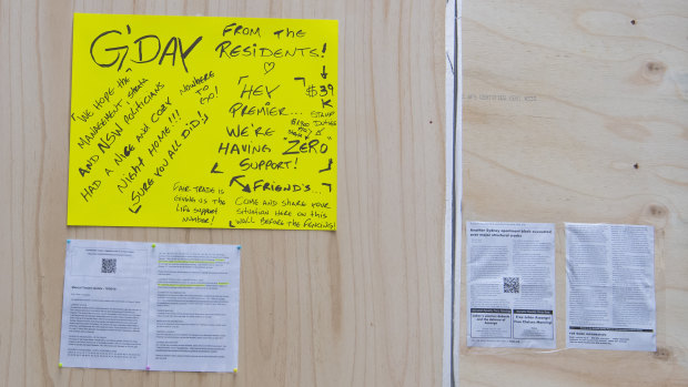 "Hey Premier, we're having zero support," residents wrote in a message at the unit complex on Tuesday.