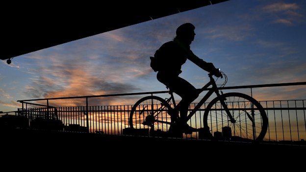 Cyclists have made the most of quieter roads in Brisbane's coronavirus-induced shutdown.