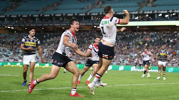 James Tedesco and Joey Manu have enjoyed plenty of good times together at the club.