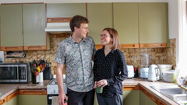 Will Mosley and his wife, Katie, in Camberwell. 