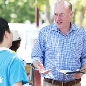 Trent Zimmerman on the campaign trail in 2015.
