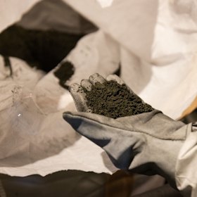 Copper concentrate from the Oyu Tolgoi mine.