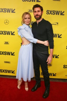 Emily Blunt, and husband John Krasinski, arrive for the world premiere screening of "A Quiet Place" during the South by Southwest Film Festival in March.