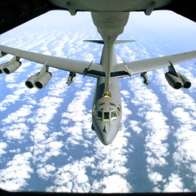 A US B-52 bomber.