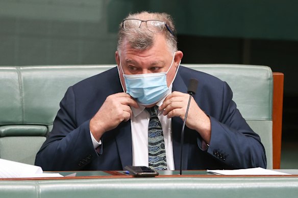 Craig Kelly in Parliament this week.