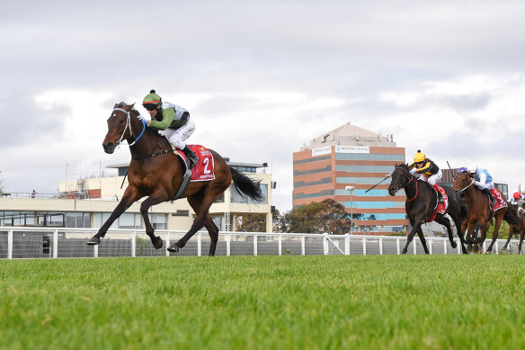 Melbourne Cup hopeful, Incentivise wins the Caulfield Cup last month. 