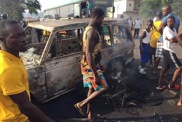 Authorities say at least eighty people are dead and others critically wounded after an oil tanker exploded near Sierra Leone’s capital.