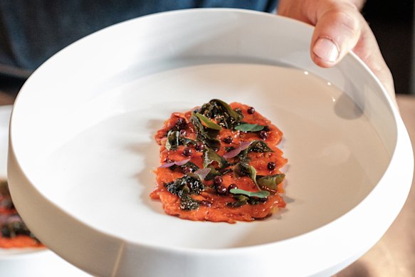 A dish at Mapu Test Kitchen at Lyttelton, near Christchurch.