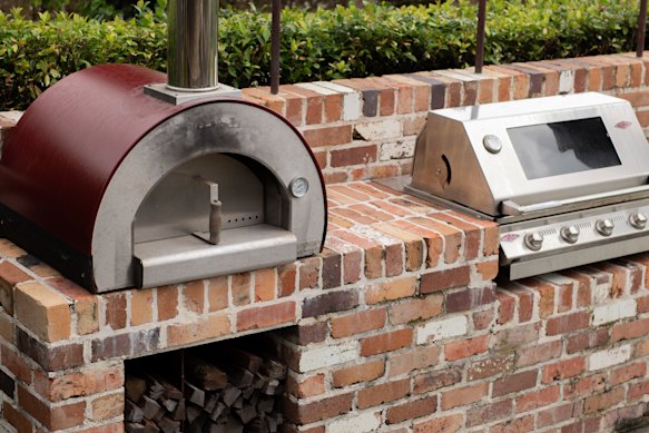 A strong case to dine in – Amaroo Bangalow’s outdoor wood-fire oven.