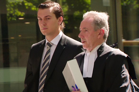Tom Silvagni outside the County Court in Melbourne in November.