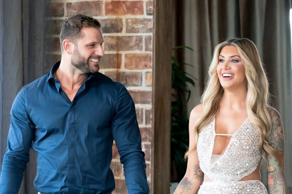 Gia, who has been stirring up trouble, with her husband Scott.