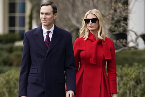 A White House spokesperson denied that Jared Kushner and Ivanka Trump, pictured, restricted agents from their home.