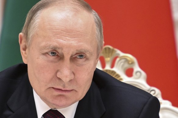 Russian President Vladimir Putin in Belarus this month.
