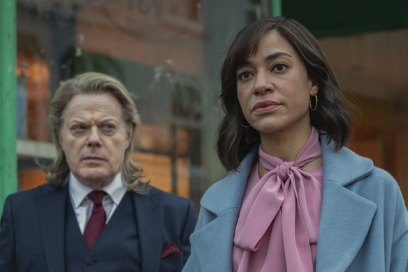 Eddie Izzard and Cush Jumbo in the  thriller Stay Close, which is based on a Harlan Coben novel.