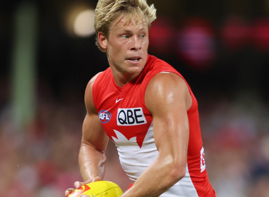 Isaac Heeney had a dominant first half.