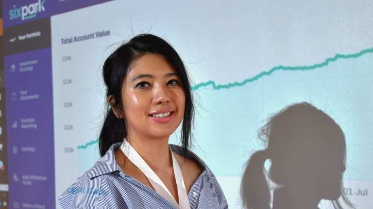 Stacey Rice, 33, has invested her savings with robo-adviser Six Park.