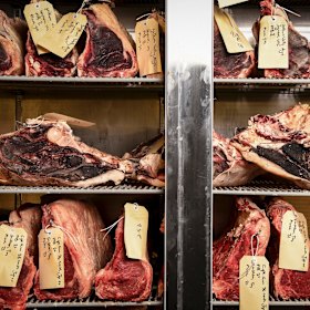 Aged meat at Butchers Diner.
