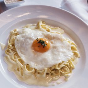 Truffled egg pasta.
