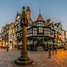 Chester’s Tudor-style shop-lined streets.