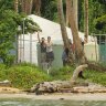 Refugees at Manus Island detention centre in 2013.