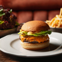 Gimlet’s burger is one of the best-value items on the menu.