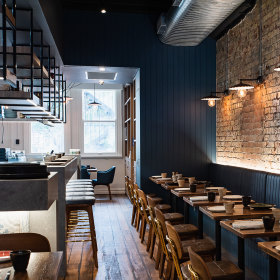 The dining room at Noi.