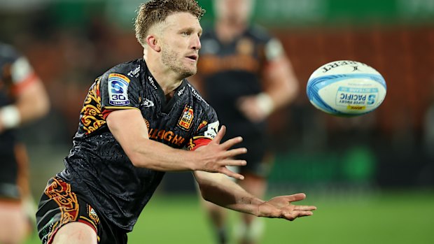 Damian McKenzie in action for the Chiefs.