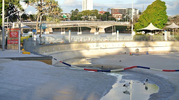 The Streets Beach at South Bank has been closed and drained for a second time this year while management investigates a stubborn leak.