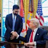 “I’ll be cheering for him,” Trump said as he met New York City mayor-elect Zohran Mamdani in the Oval Office.
