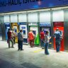 Istanbul, Turkey - August 6, 2014: Unidentified people queuing to withdraw cash from various local banks of ATM machines in Uskudar port, Istanbul. str4-traveller10 - Ten ways for your money to travel - Lance Richardson Credit: iStock