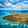 Diamond Head, the spectacular volcanic crater near Waikiki Beach.