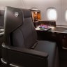 Qantas A380 Superjumbo, March 14, 2022. Following cabin refurbishment. Supplied PR image for Traveller, check for reuse. Business class