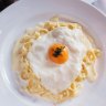 Buon Ricordo's famous truffled-egg fettucine. 