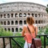 Female contemplating the Colosseum in Rome, Italy
People travel enjoying capital cities of Europe concept iStock image for Traveller. Re-use permitted. Female tourist at the Colosseum, Rome