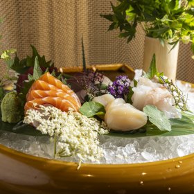Sashimi platter.