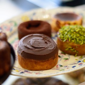 Grab freshly cut flowers, Baker Bleu baked goods and other provisions.