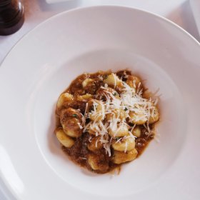 Potato gnocchi with lamb ragu. 
