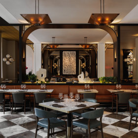 The dining room. 