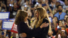 Kamala Harris and Beyoncé at a rally in Texas this month. 