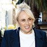 Rebel Wilson arrives at the Federal Court on Thursday.