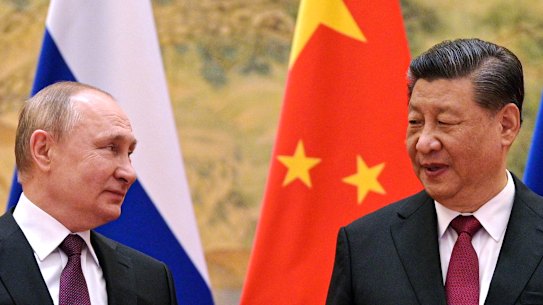 Vladimir Putin and Xi Jinping. The one upside of recent disasters is that absolute dictatorship is being discredited.