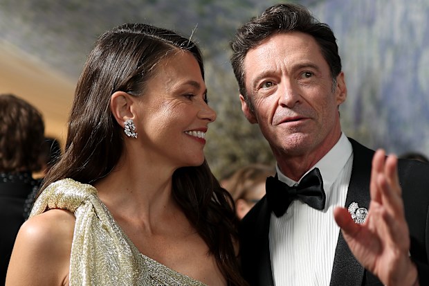NEW YORK, NEW YORK - MAY 04: (L-R) Sutton Foster and Hugh Jackman attend the 2026 Met Gala celebrating "Costume Art" at the Metropolitan Museum of Art on May 04, 2026 in New York City.  (Photo by Matt Winkelmeyer/MG26/Getty Images for The Met Museum/Vogue)
