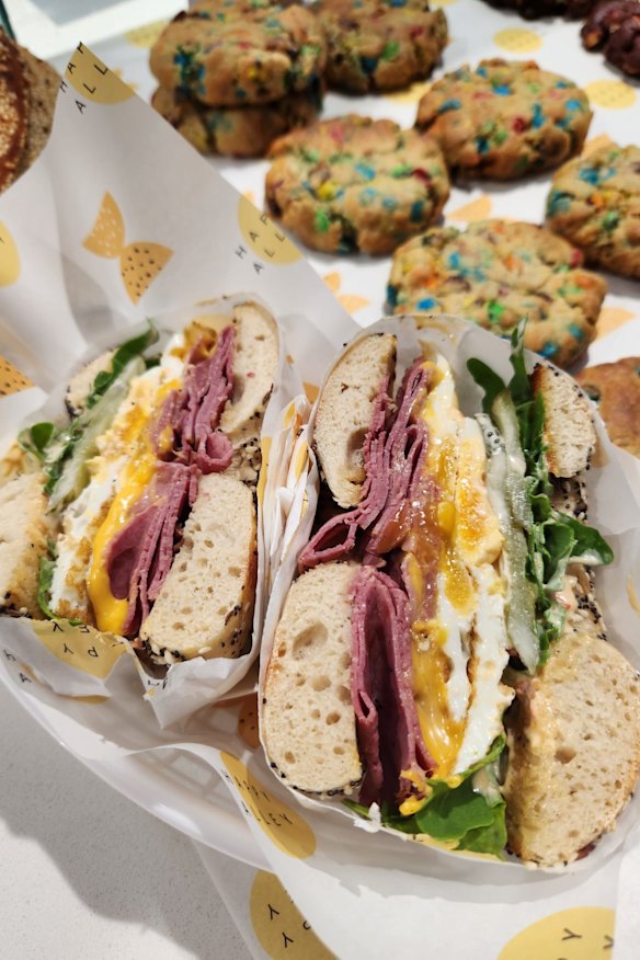 Bagels and cookies at Happy Alley.