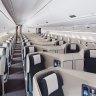 Cathay Pacific’s Airbu A350 business class.