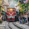 Hanoi Train Street, as it’s known to tourists, in the Old Quarter.