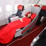 To be able to lie flat on a budget airline is beyond fabulous.