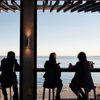 The terrace at Stokehouse.
For Gemima Cody column Good Food, Oct 19, 2021.
